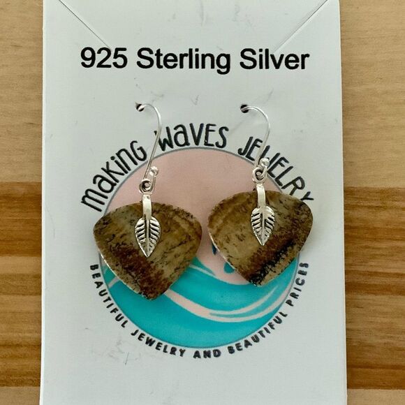 Making Waves Jewelry and Accessories Jewelry - Picture Jasper Solid 925 Sterling Silver Earrings